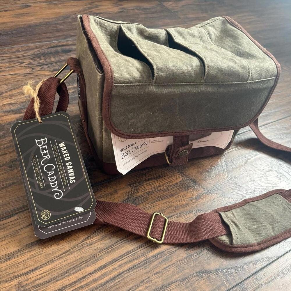 Waxed Canvas Beer Caddy